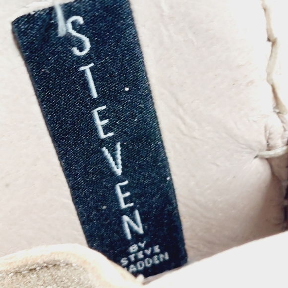 Steve Madden Womens Indiggoo Gold Elastic Pep Toe Espadrilles Sandals K1001 - Picture 9 of 12